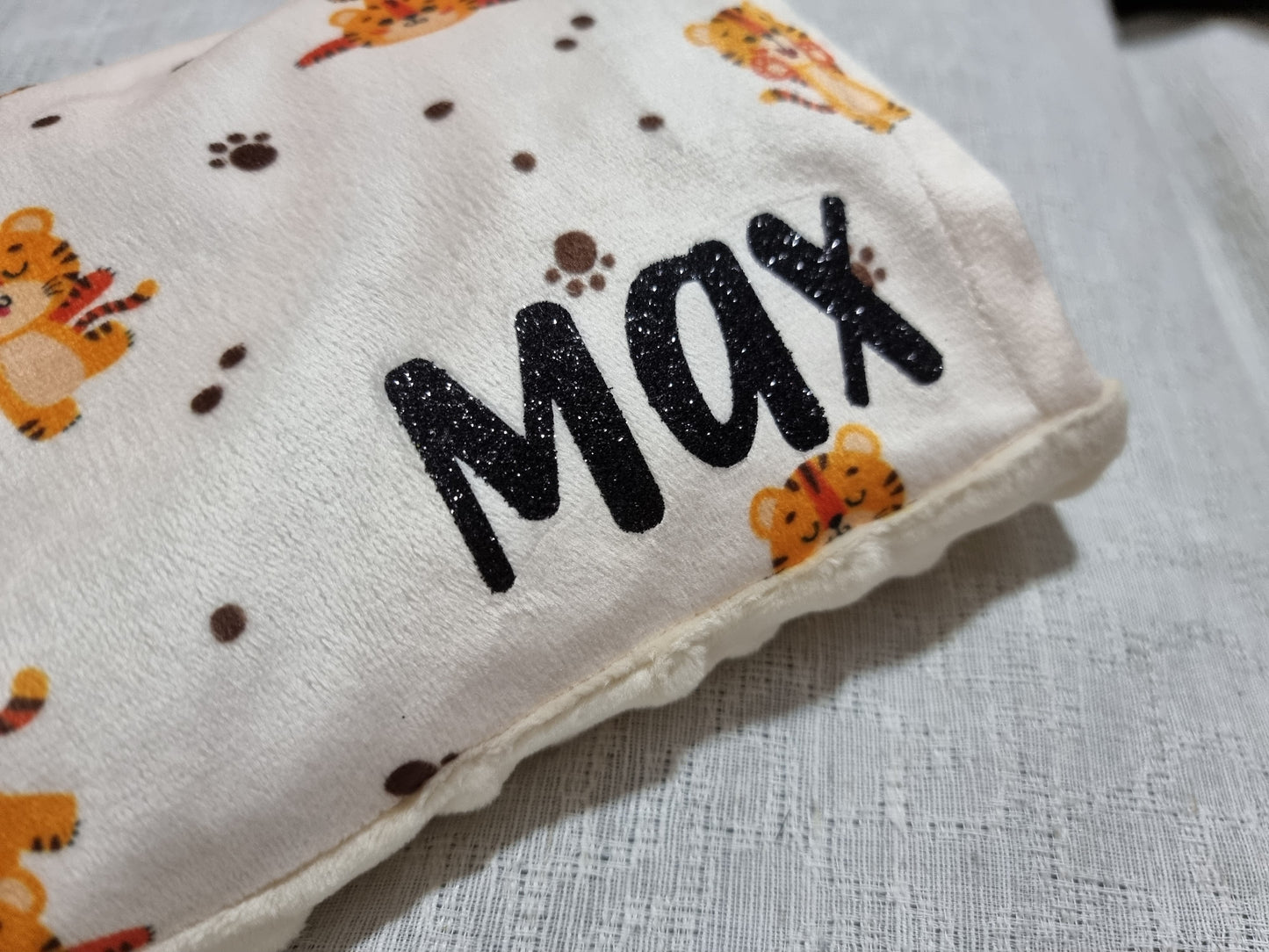 Safari Train Adventure Minky Buckwheat Husk Pillow