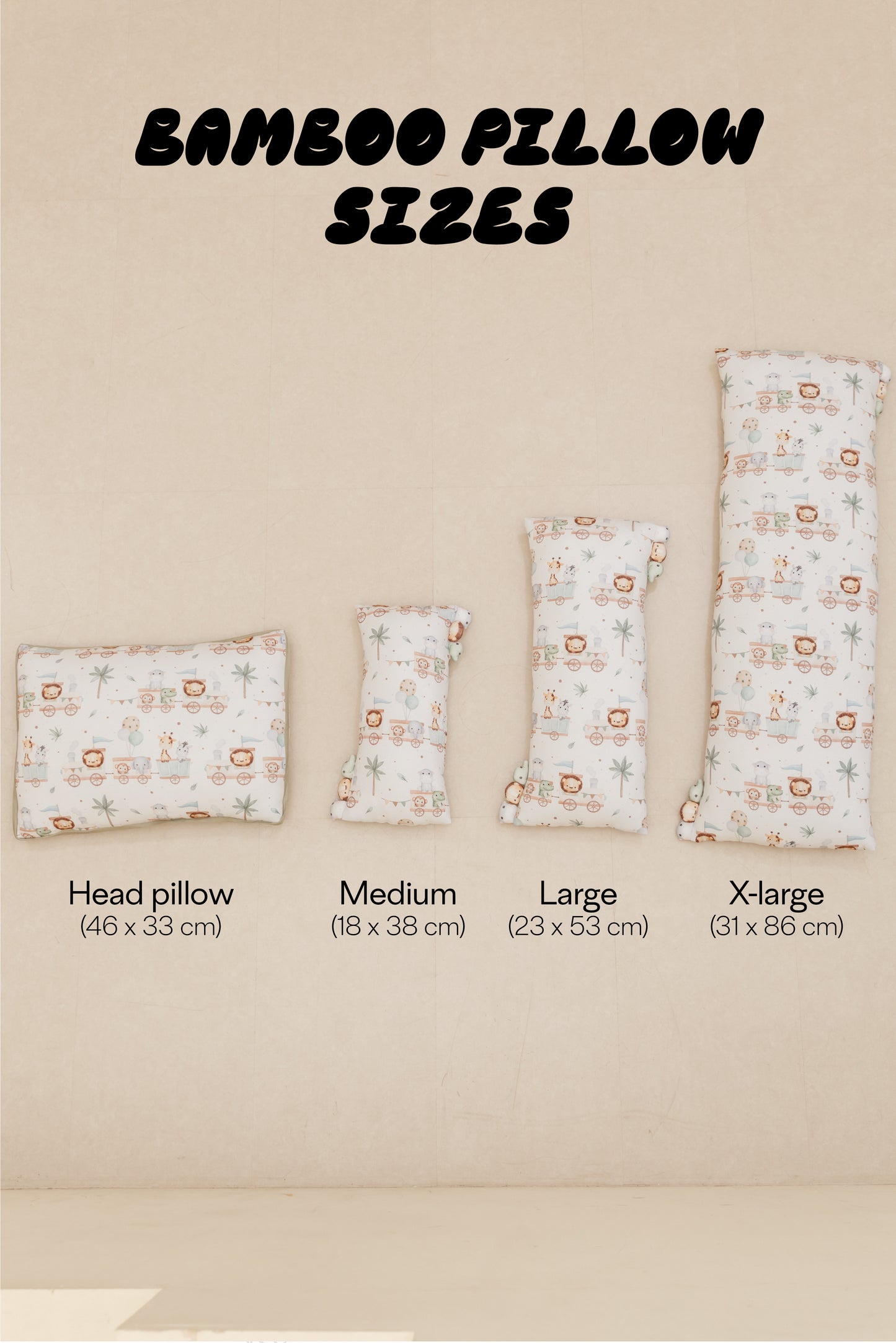 BAMBOO PILLOWS - Safari Train Adventure