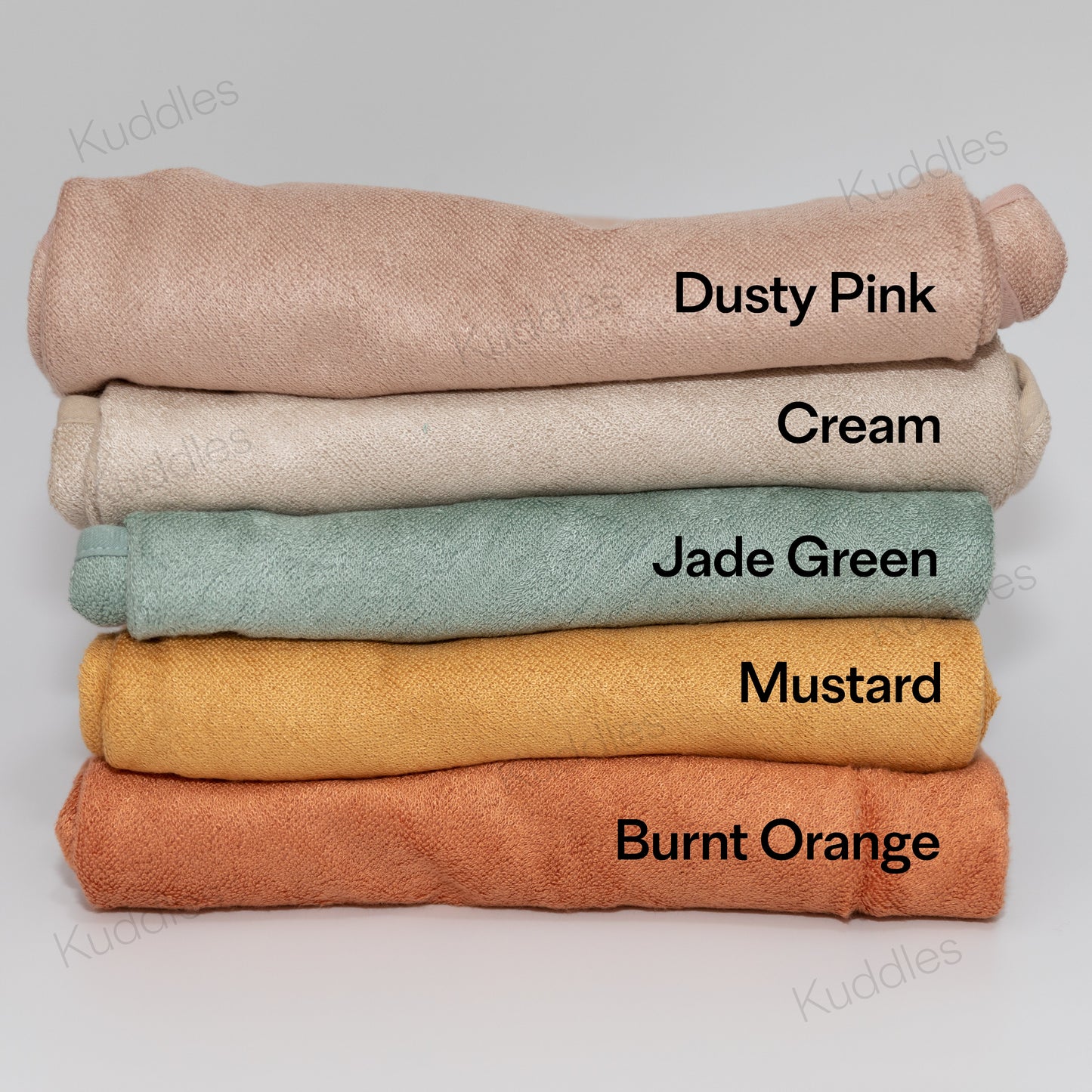 Organic Bamboo Baby Hooded Towel (Burnt Orange)
