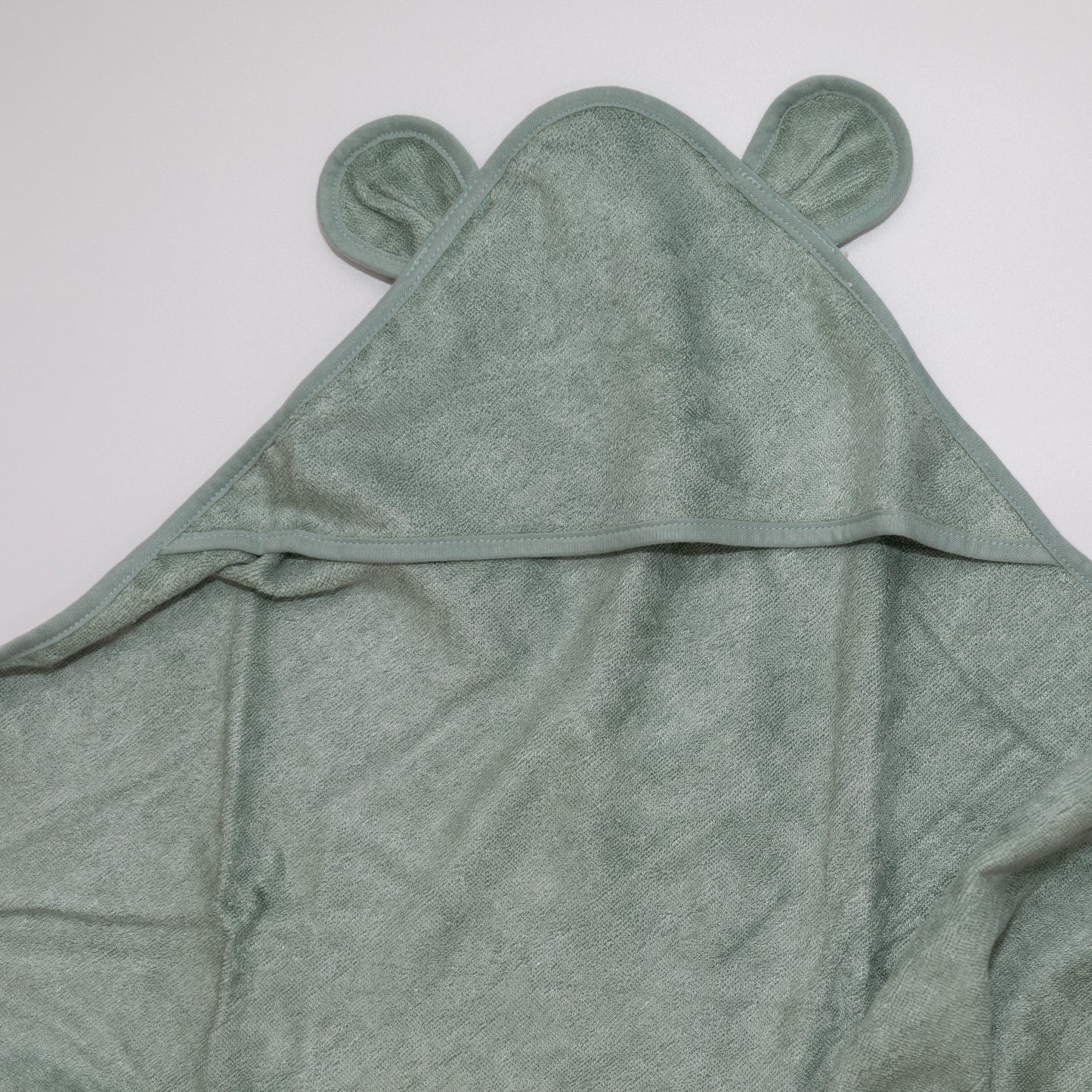 Organic Bamboo Baby Hooded Towel (Jade Green)