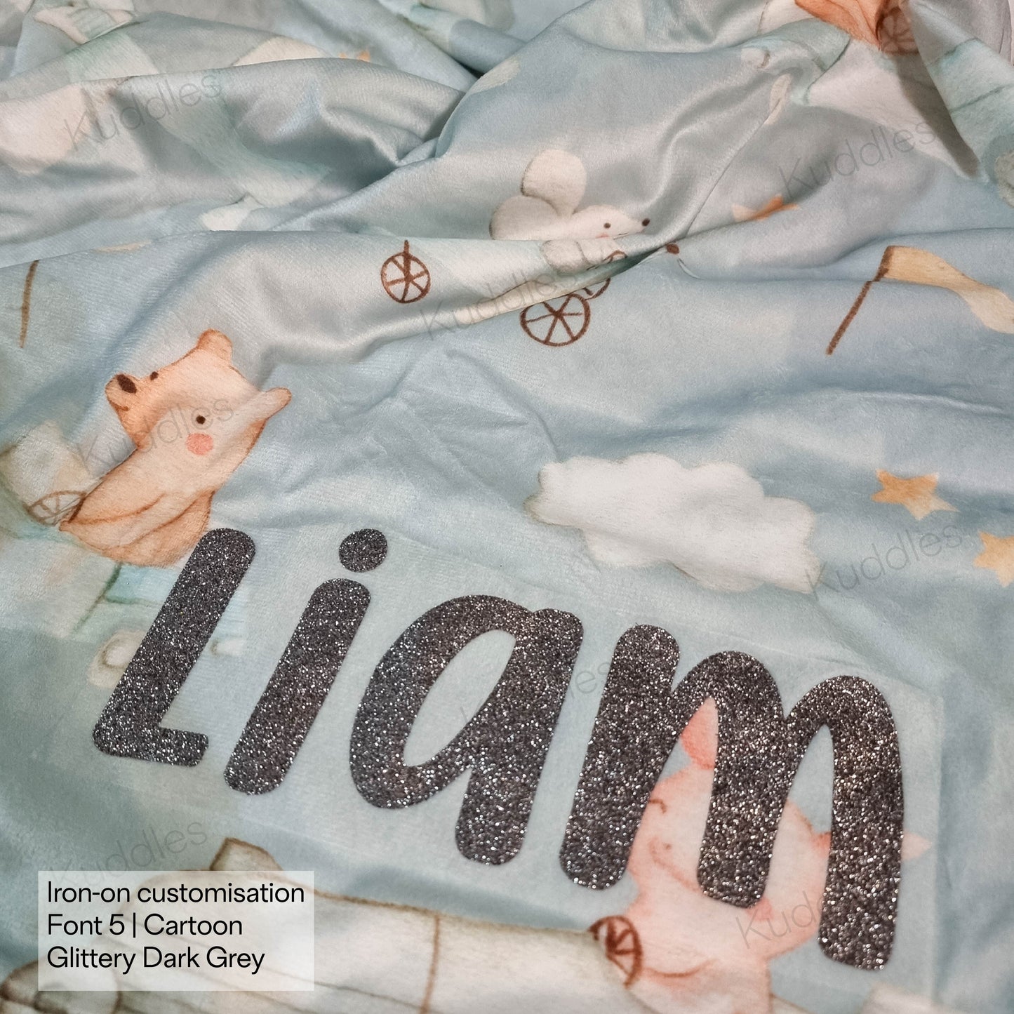 Farm Barn Reversible Minky Blanket