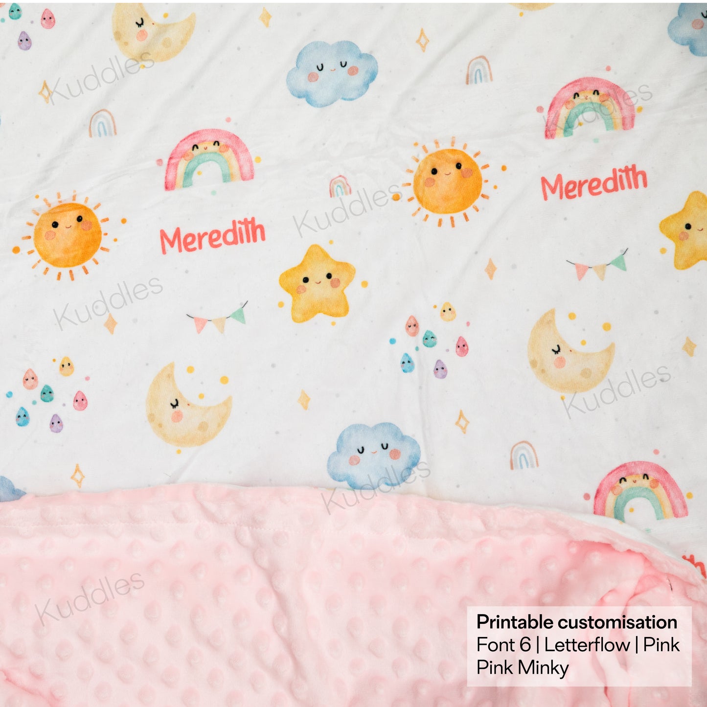 Dreamy Skies Reversible Minky Blanket