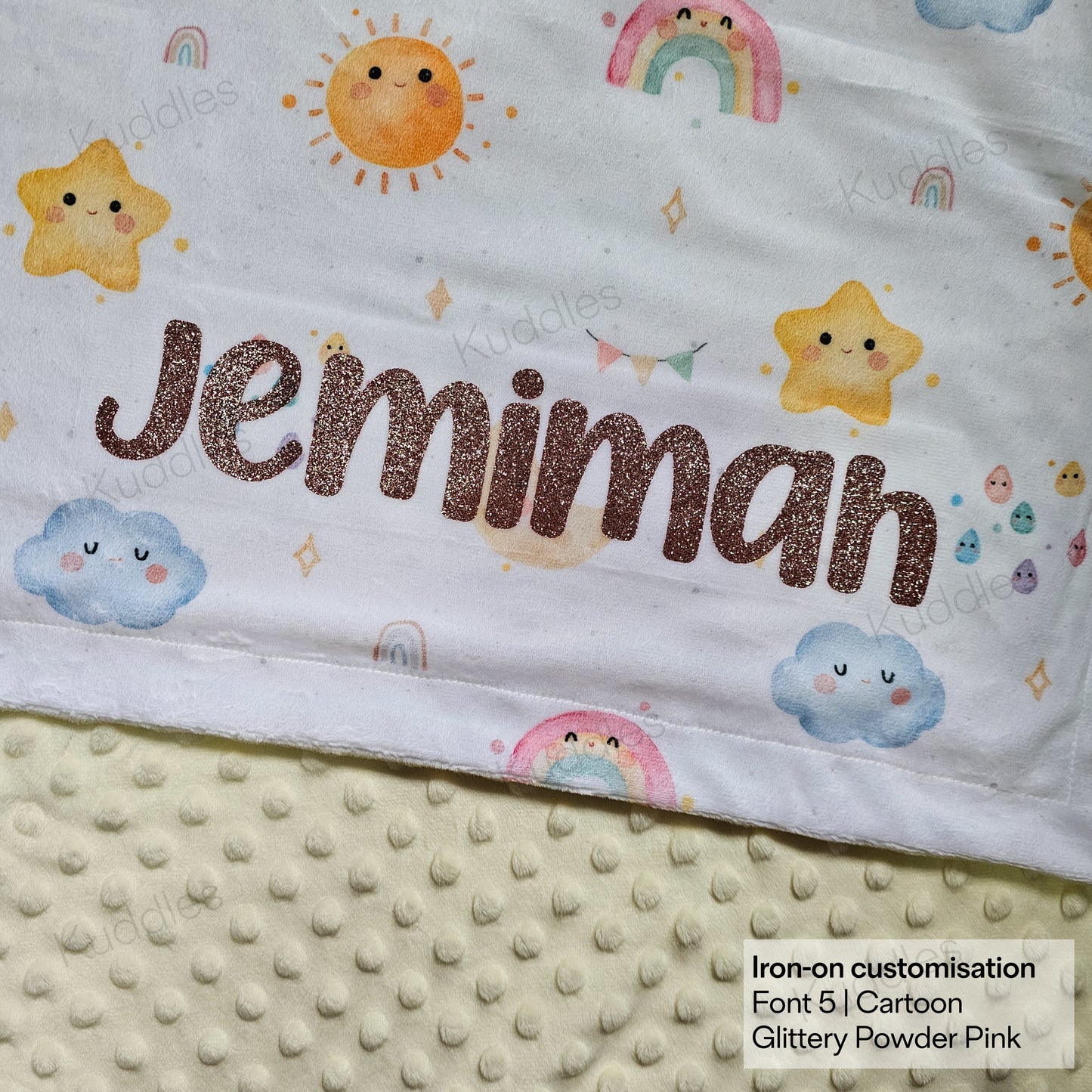 Dreamy Skies Reversible Minky Blanket