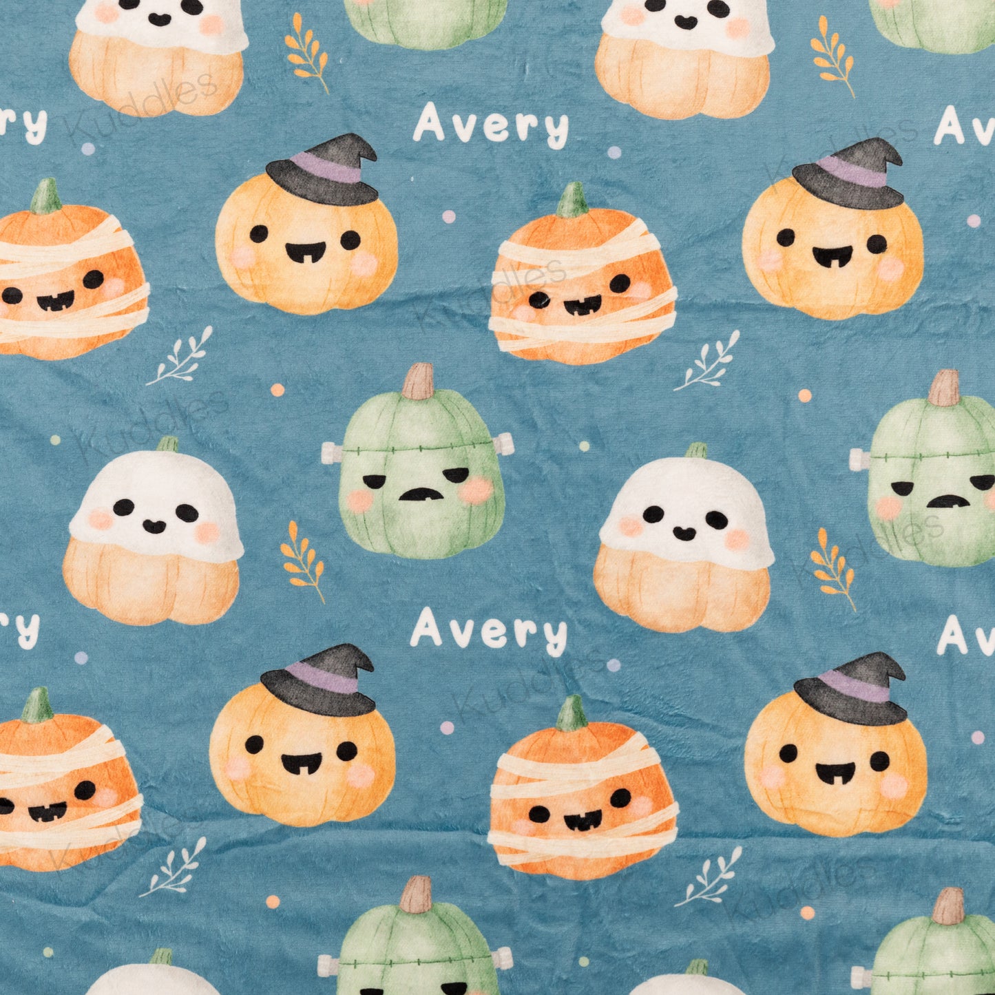 (Made-to-order only) Halloween Party Reversible Minky Blanket
