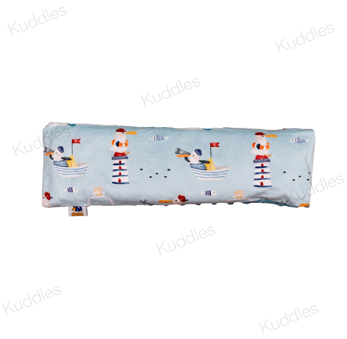 Let's Go Fishing Minky Buckwheat Husk Pillow