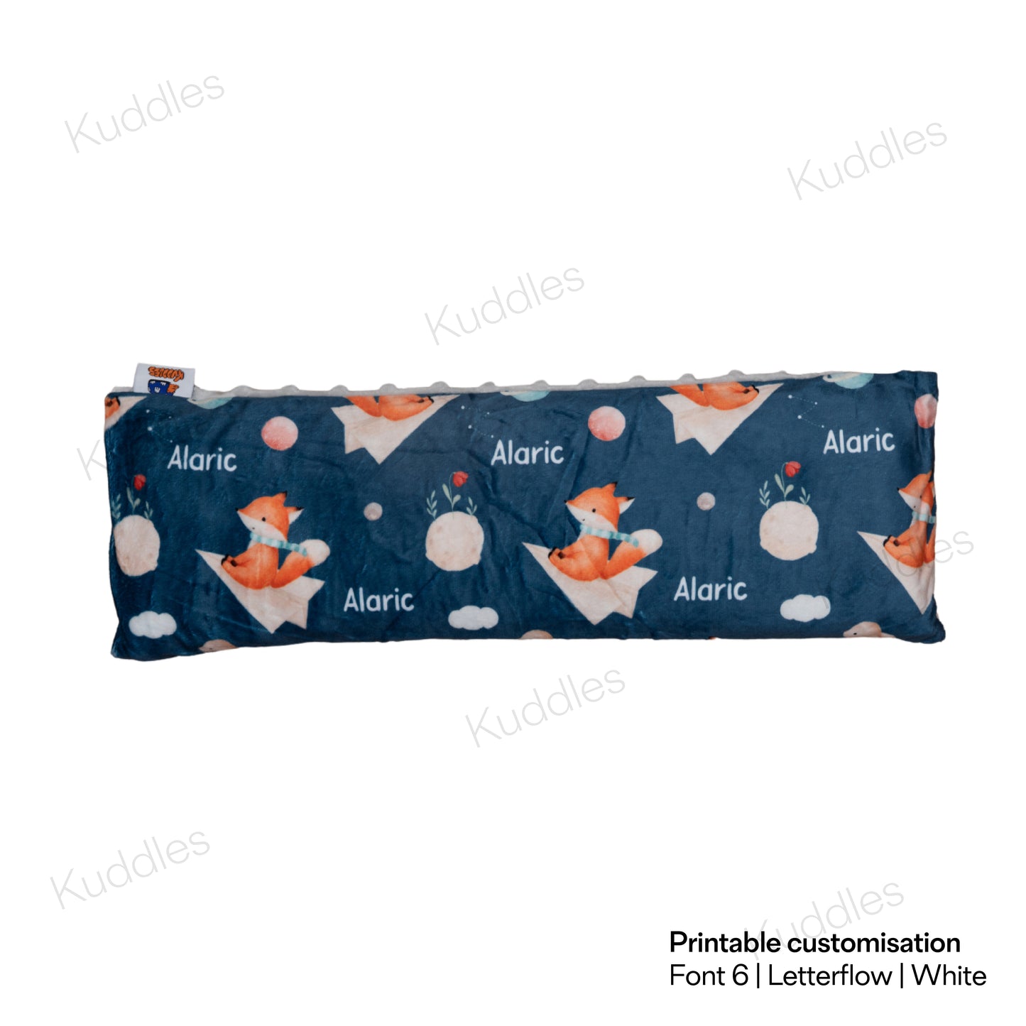Night in Outer Space Minky Buckwheat Husk Pillow