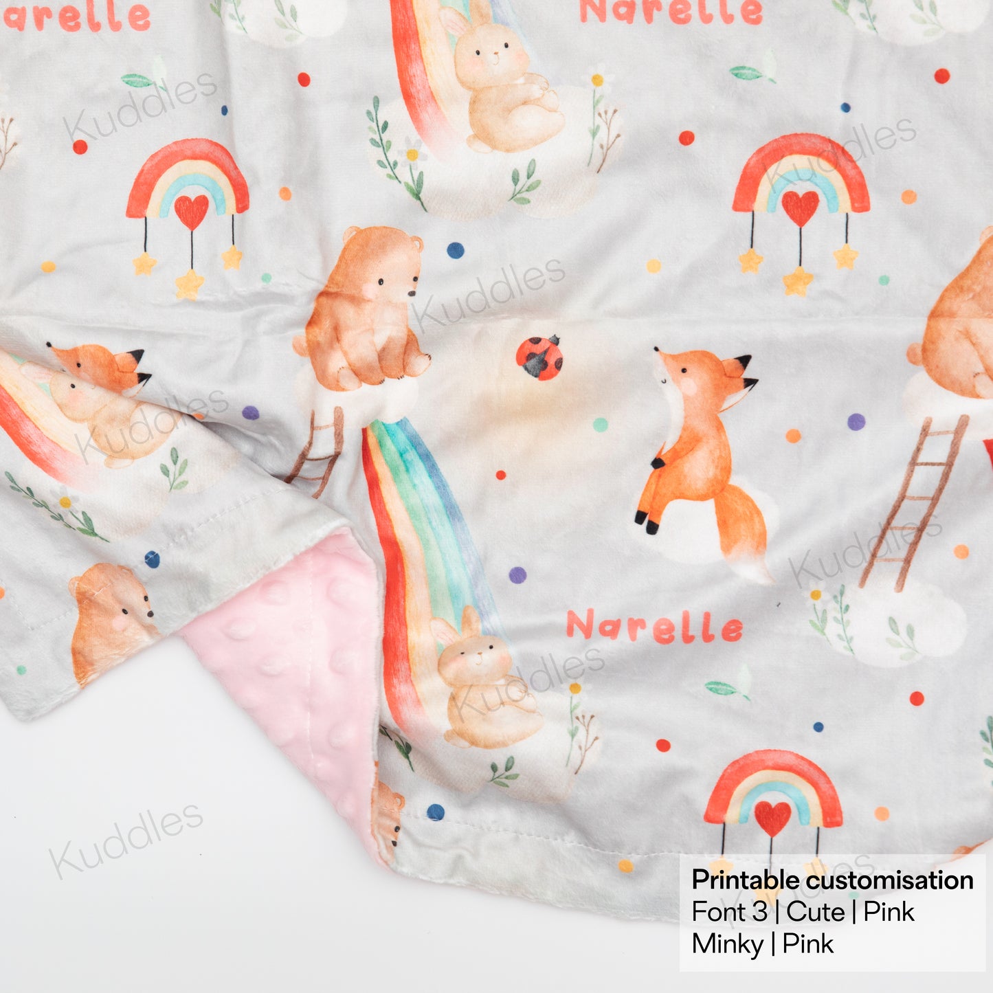 Playful Day Reversible Minky Blanket