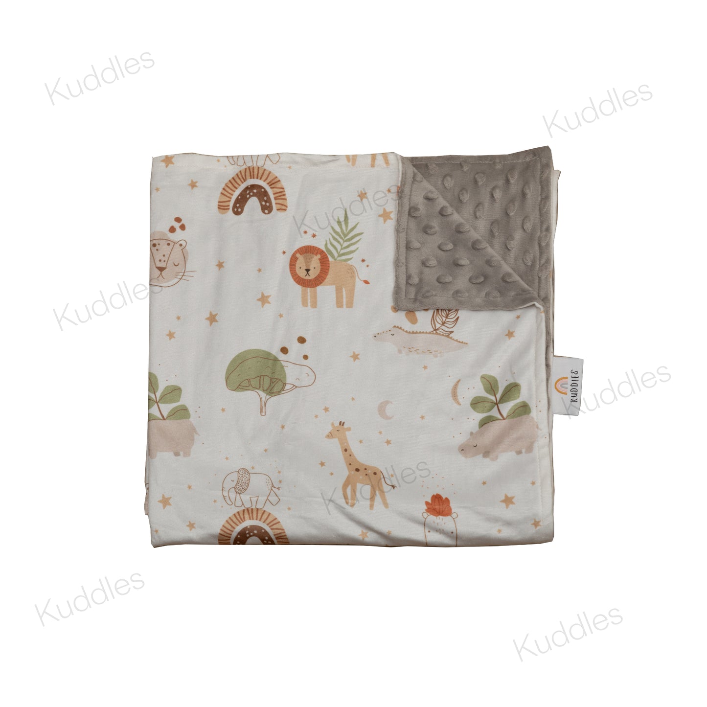 Twilight Savannah Reversible Minky Blanket