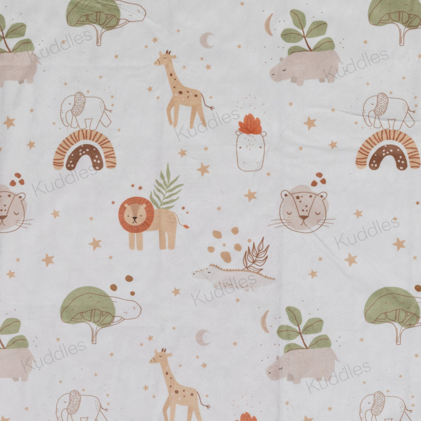 Twilight Savannah Reversible Minky Blanket