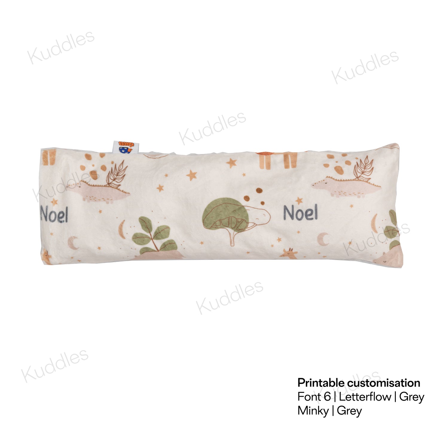 Twilight Savannah Minky Buckwheat Husk Pillow