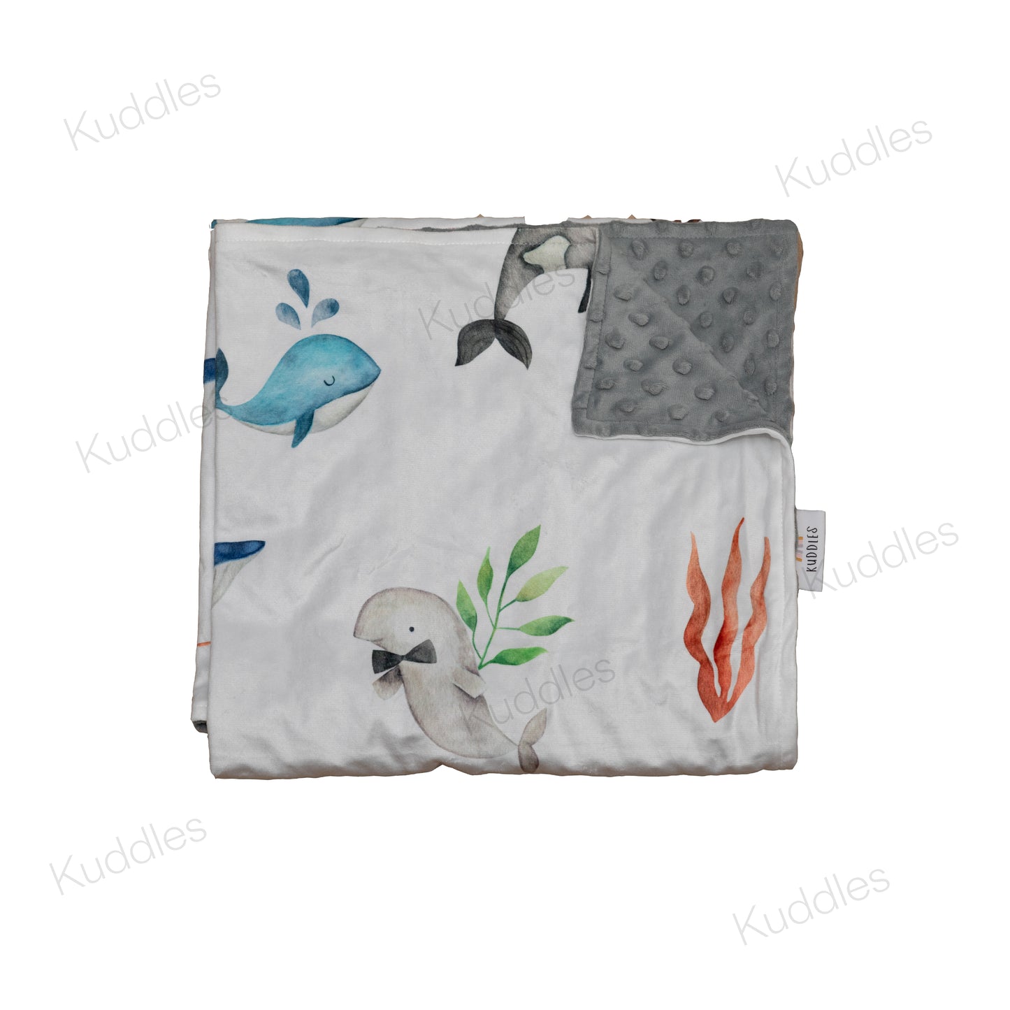 Under the Sea Reversible Minky Blanket