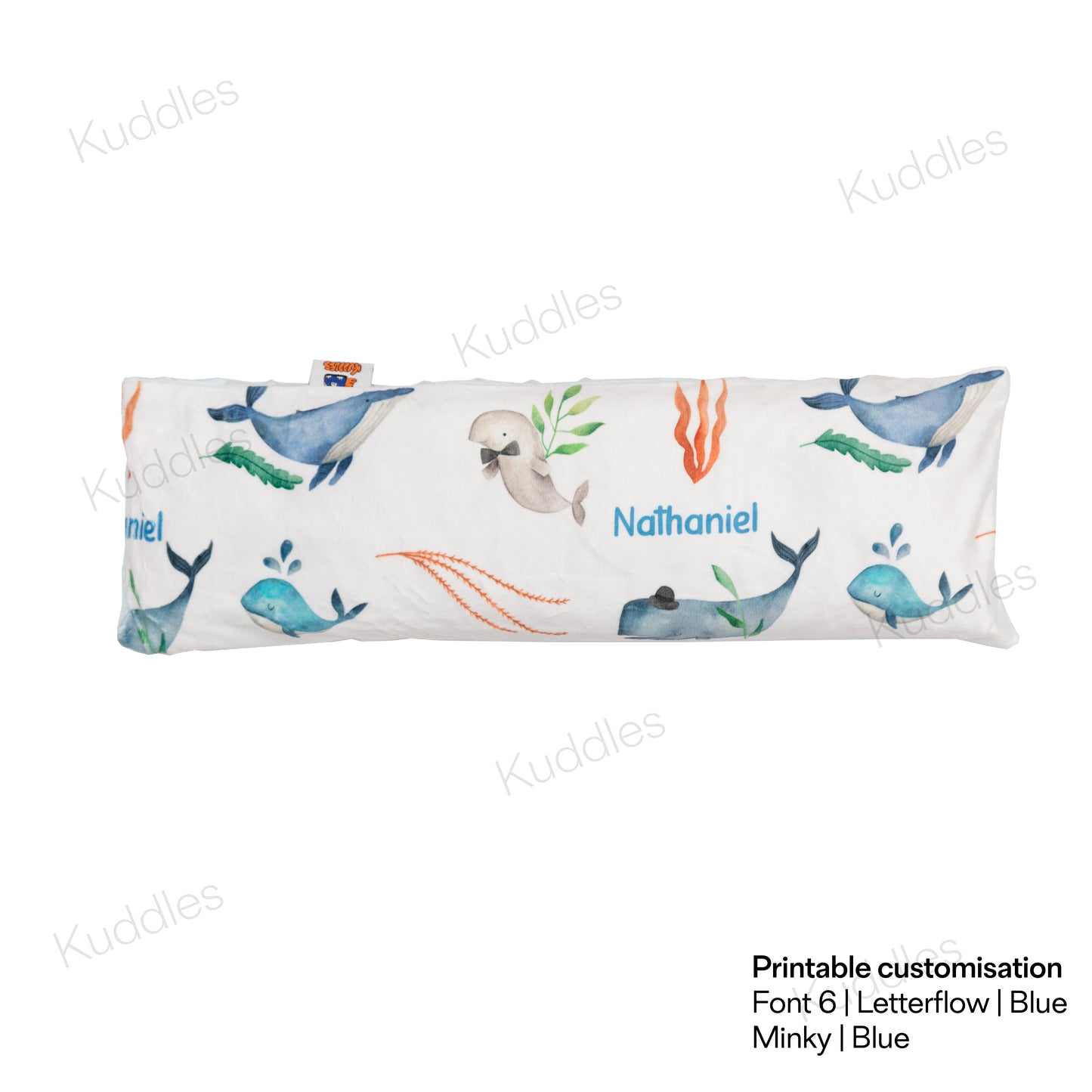 Under the Sea Minky Buckwheat Husk Pillow