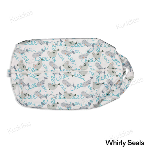 Baby Carrier Pod Bag (Whirly Seals)