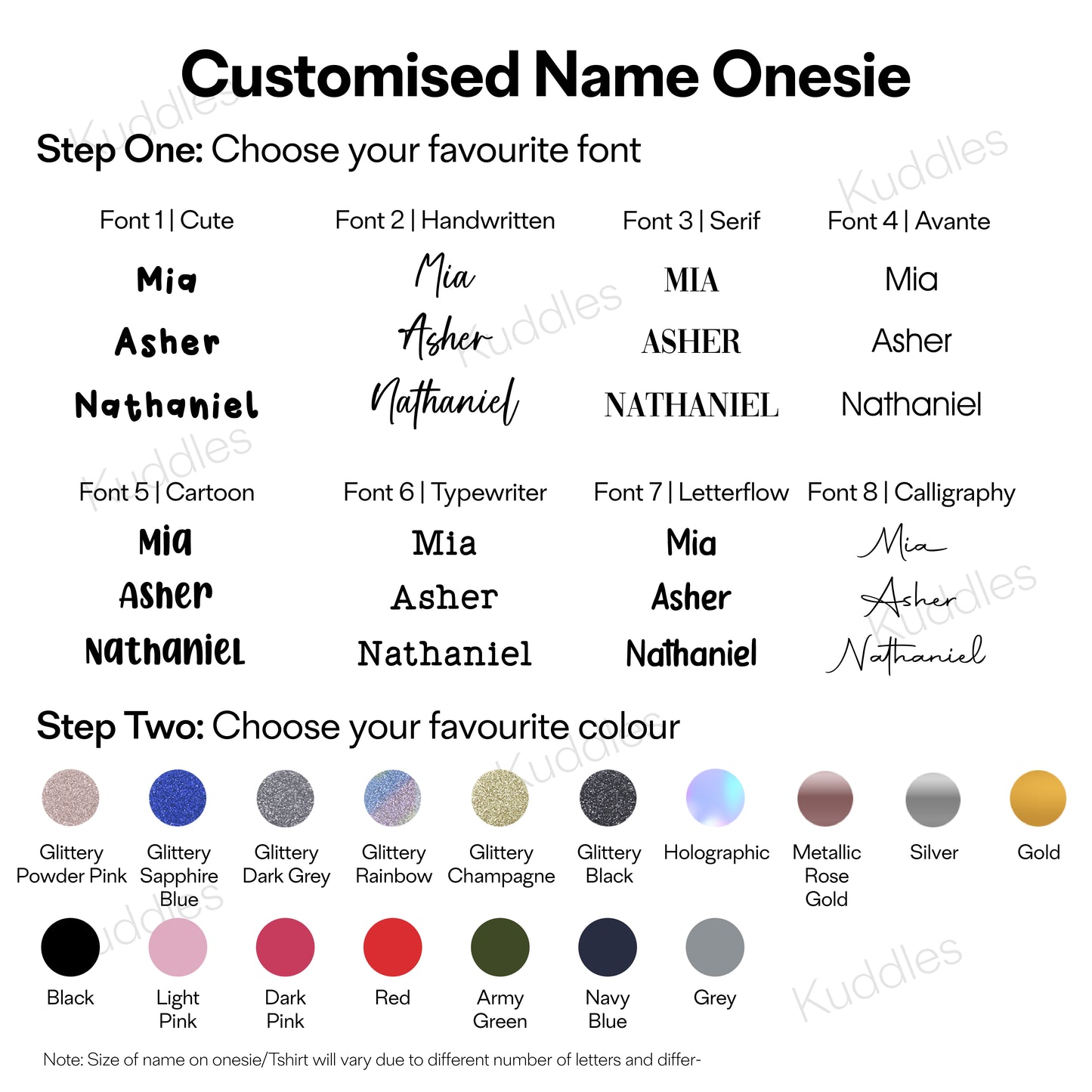 Customisable Name Onesie (Classic)