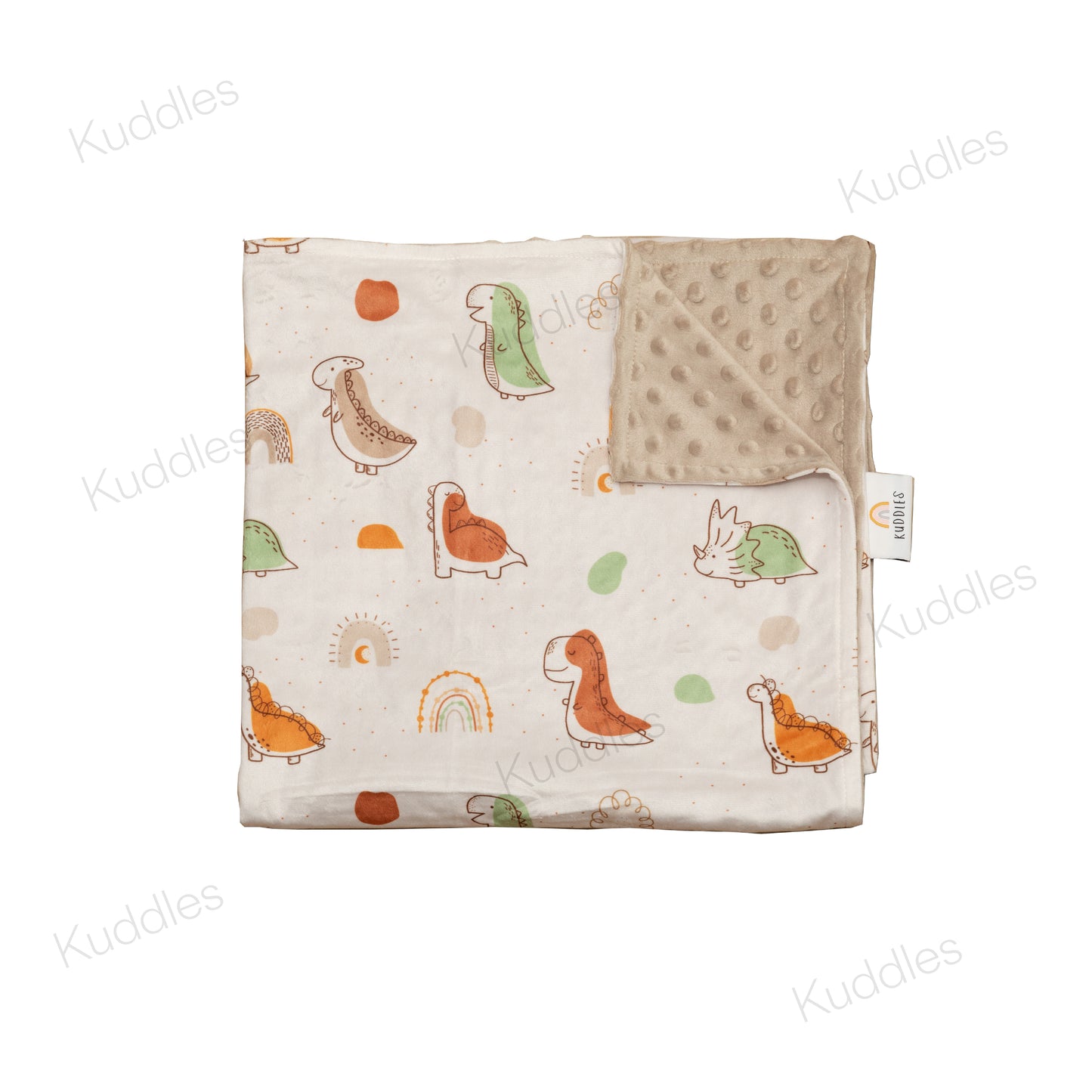 Dino Glob Reversible Minky Blanket