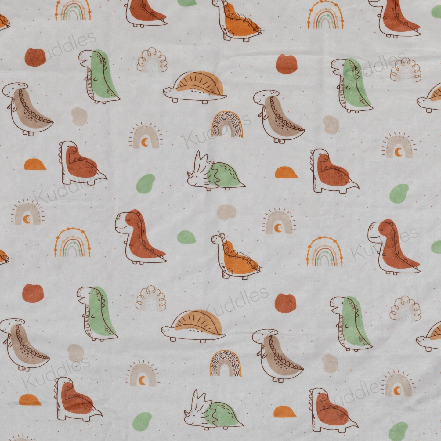 Dino Glob Reversible Minky Blanket