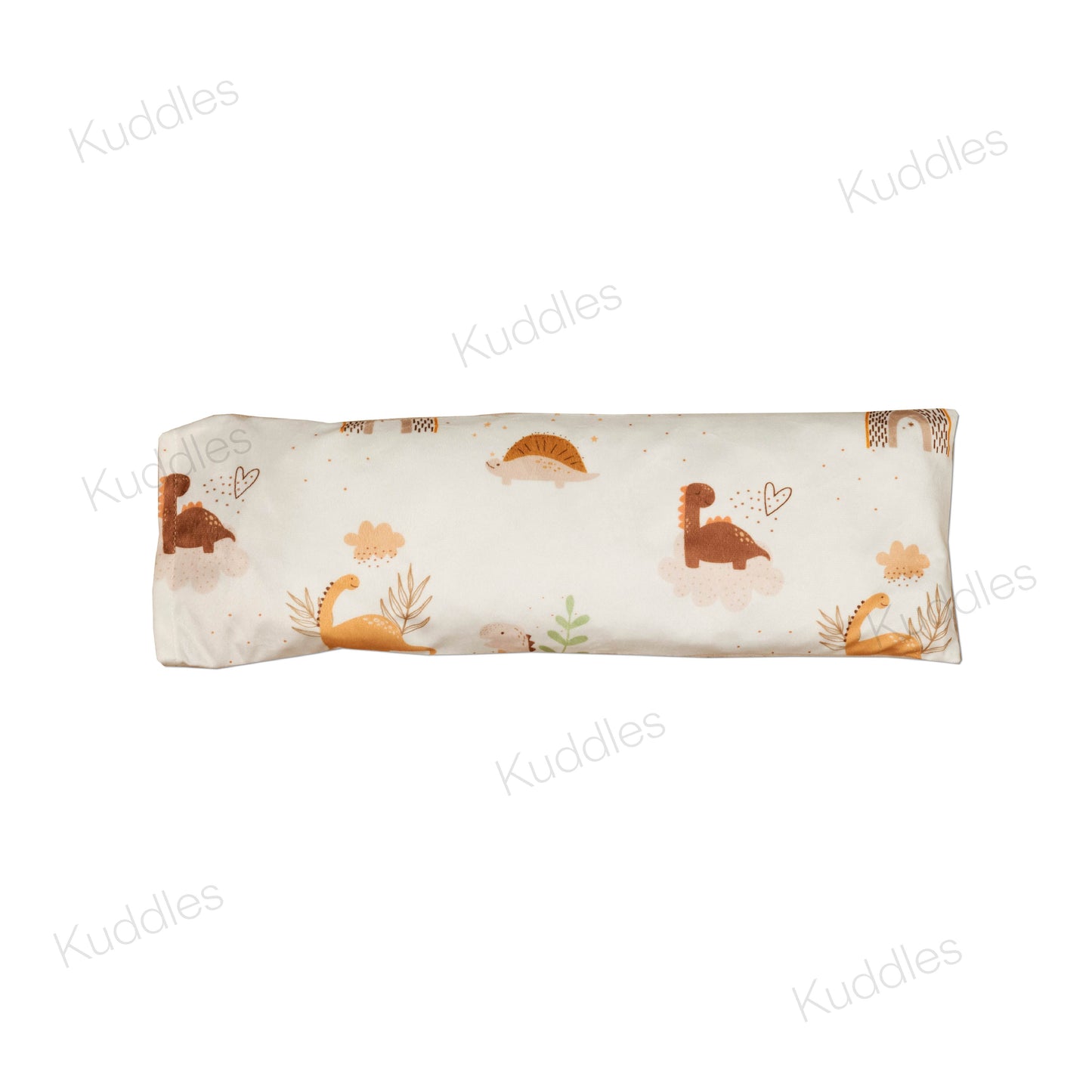 Dusty Dino Minky Buckwheat Husk Pillow