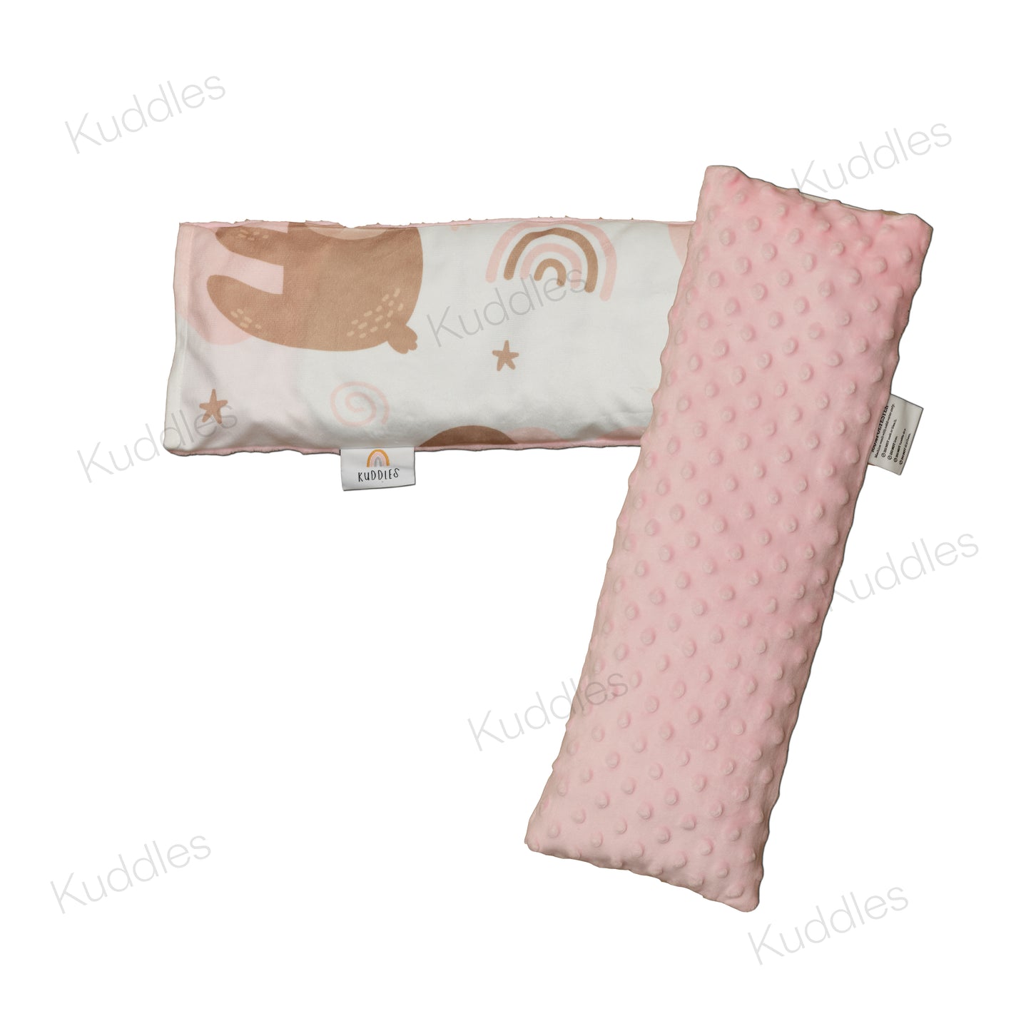 Lovely Sloths Minky Buckwheat Husk Pillow