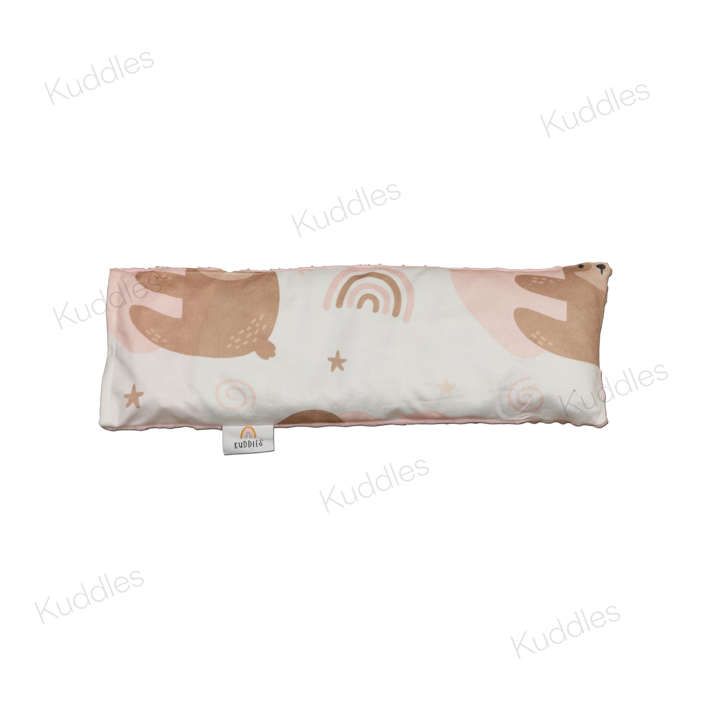Lovely Sloths Minky Buckwheat Husk Pillow