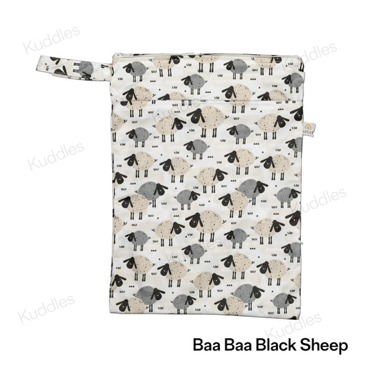 Medium Wet Bag (Baa Baa Black Sheep)