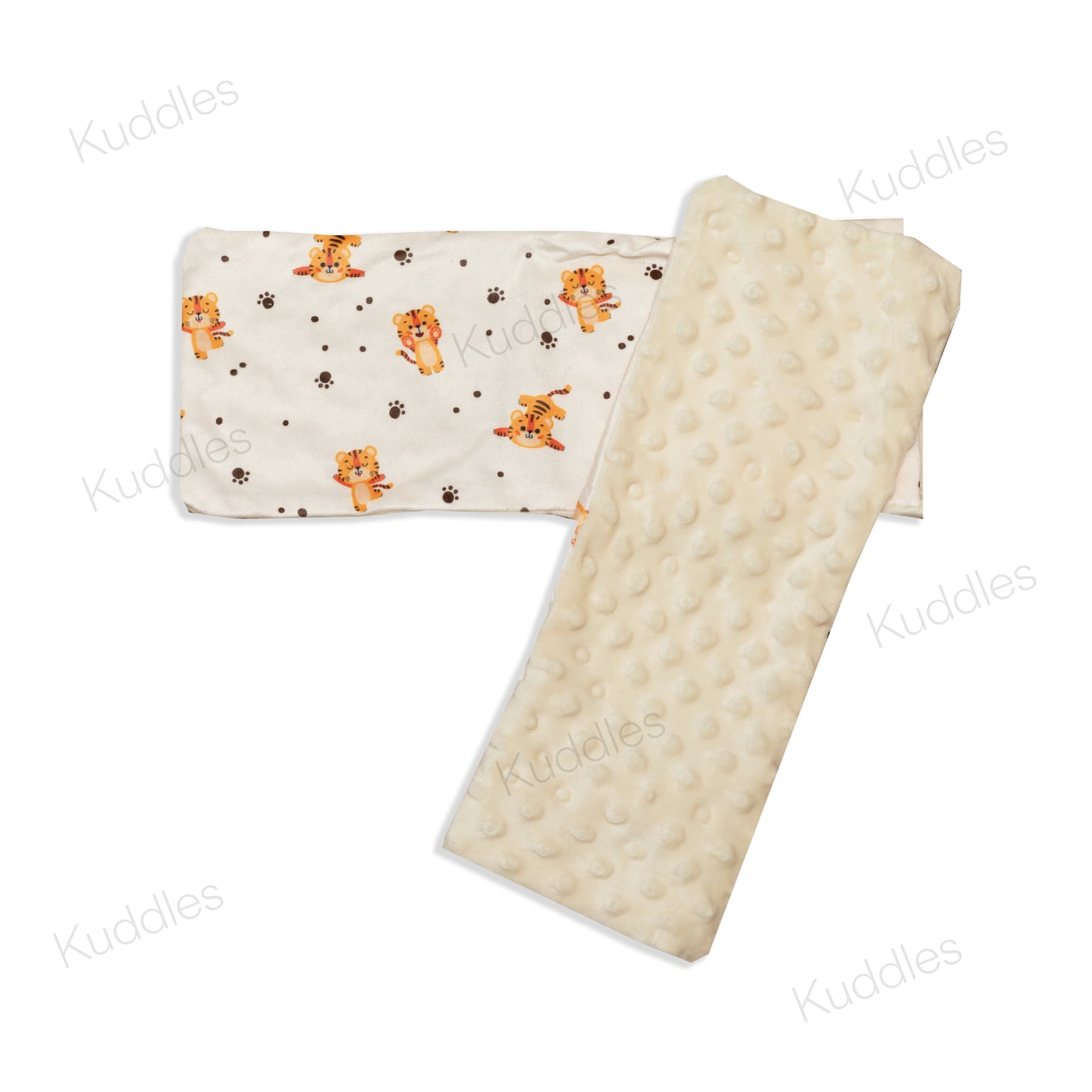 Mellow Tiger Minky Buckwheat Husk Pillow