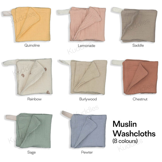 Muslin Washcloths (Bundle of 5)