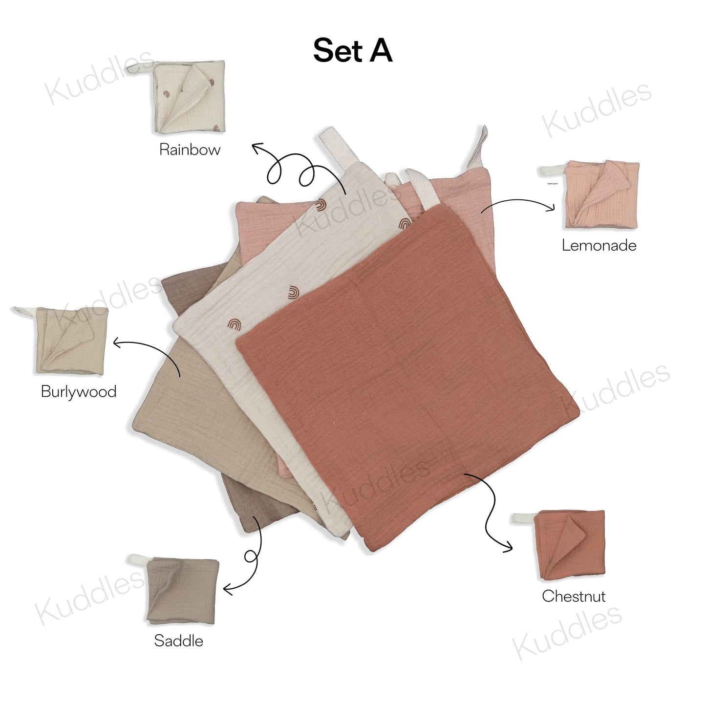 Muslin Washcloths (Bundle of 5)