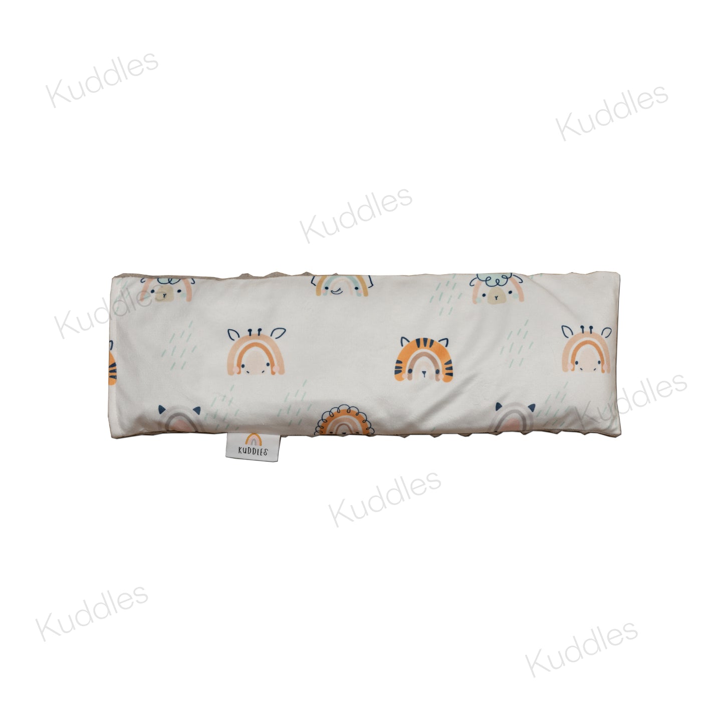 Rainbow Faces Minky Buckwheat Husk Pillow