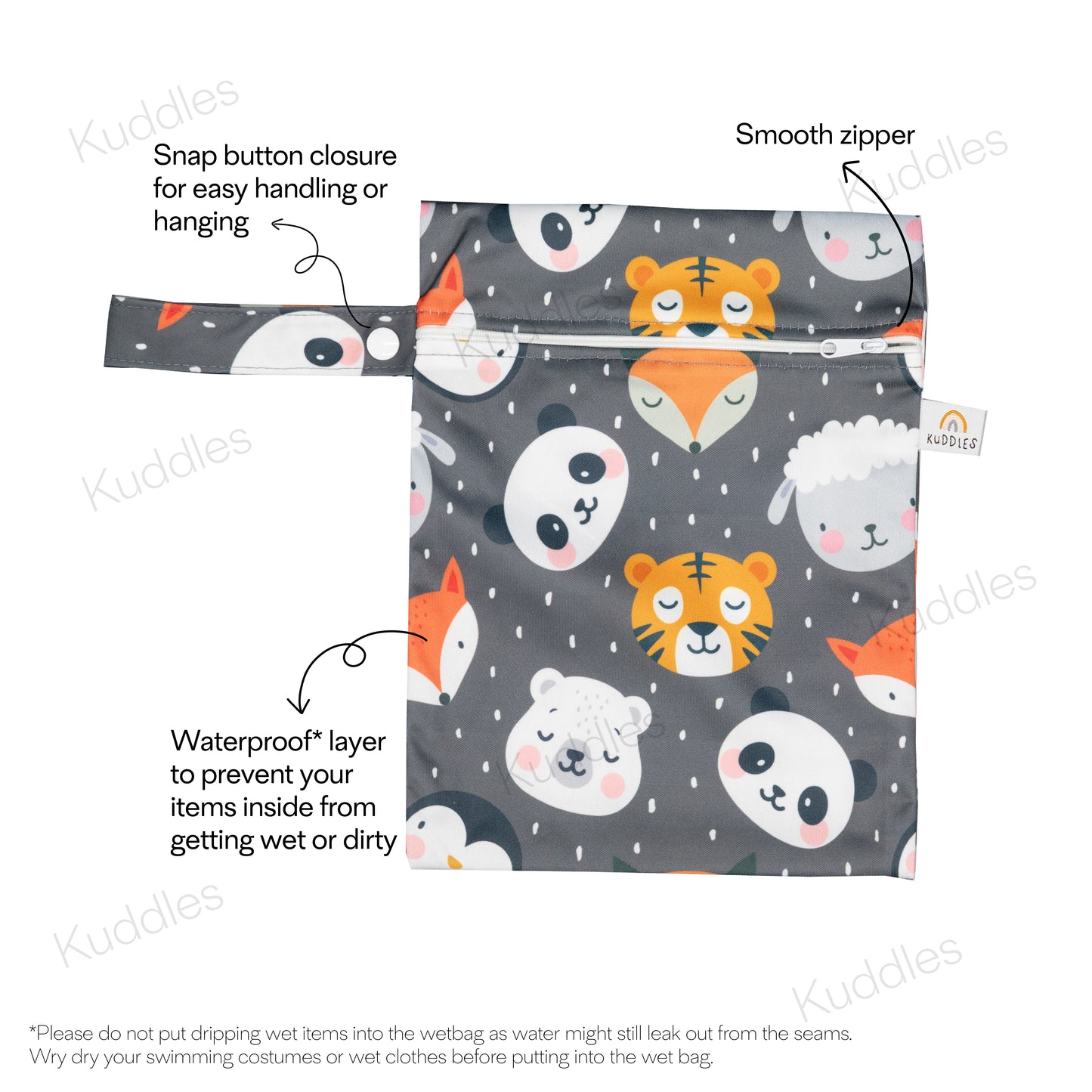 Small Wet Bag (Animal Bigheads)