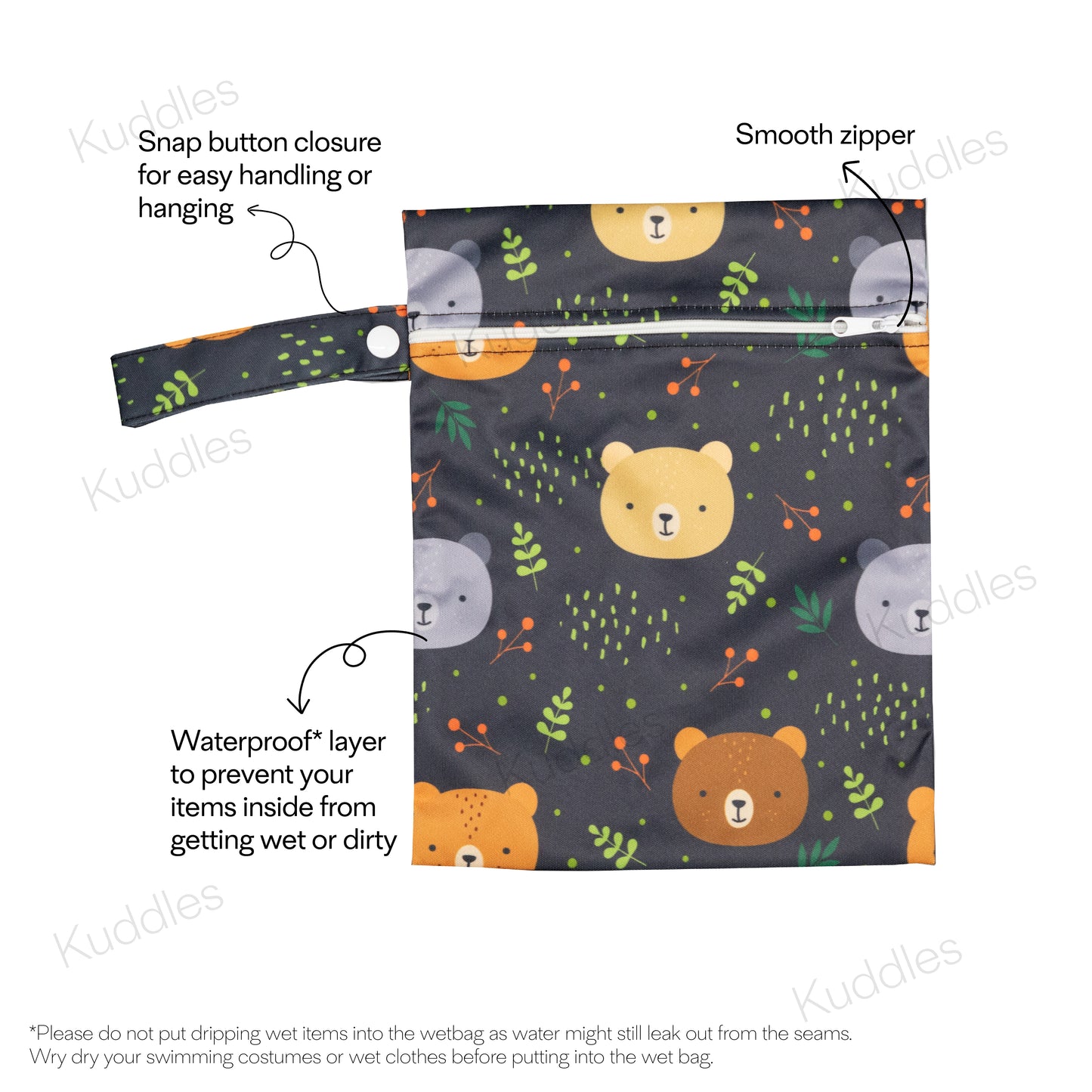Small Wet Bag (Giant Bearheads)