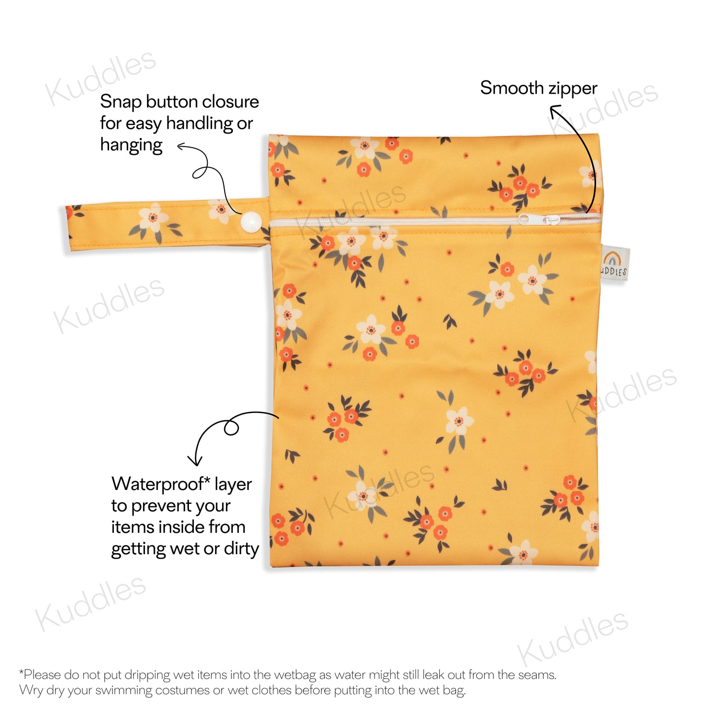 Small Wet Bag (Honey Magnolias)