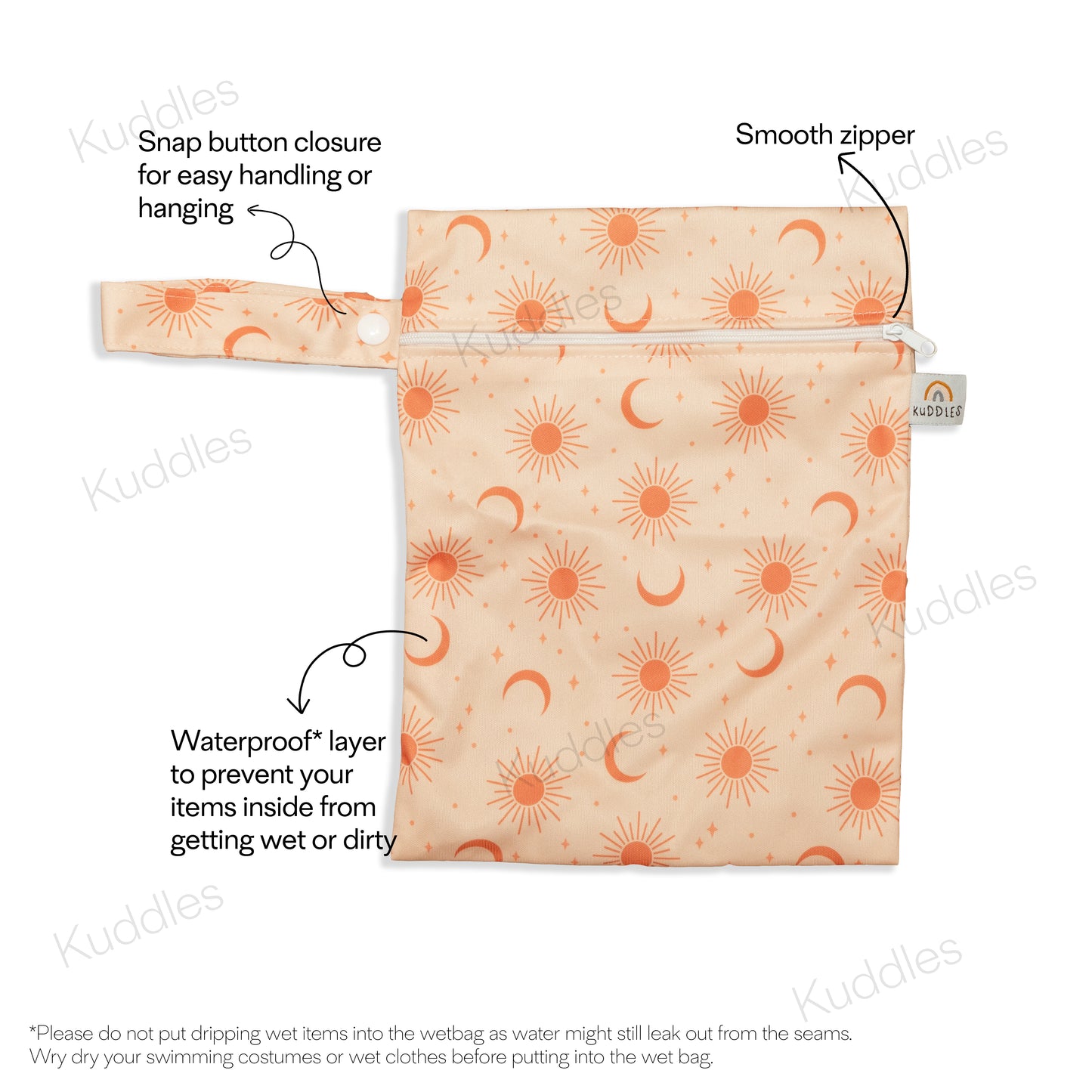 Small Wet Bag (Peachy Dusk)