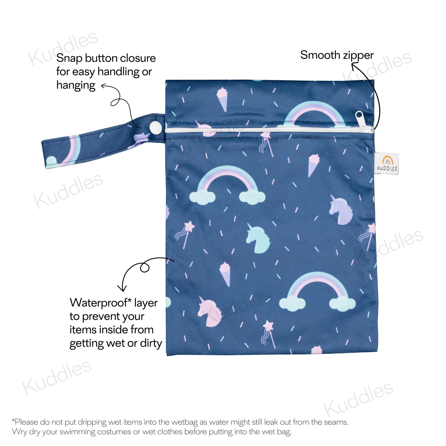 Small Wet Bag (Unicorns and Dreams)