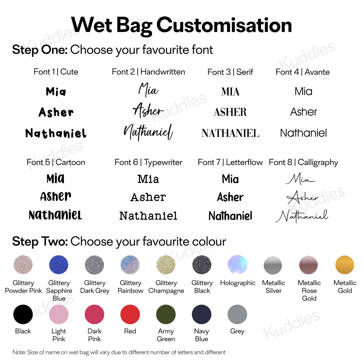 Medium Wet Bag (Gleeful Safari)