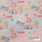 Cute Little Dinosaurs (Pink) Reversible Minky Blanket