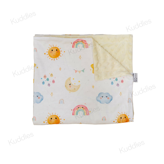Dreamy Skies Reversible Minky Blanket