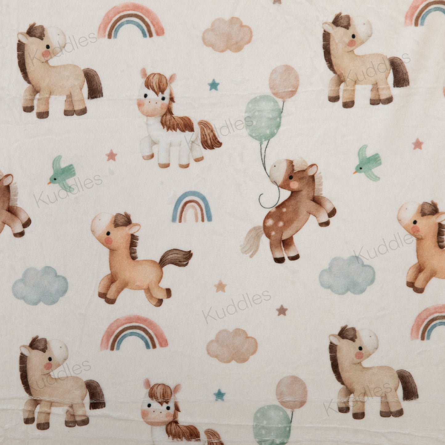 Happy Hooves Reversible Minky Blanket