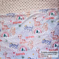 Cute Little Dinosaurs (Pink) Reversible Minky Blanket