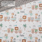 Safari Train Adventure Reversible Minky Blanket