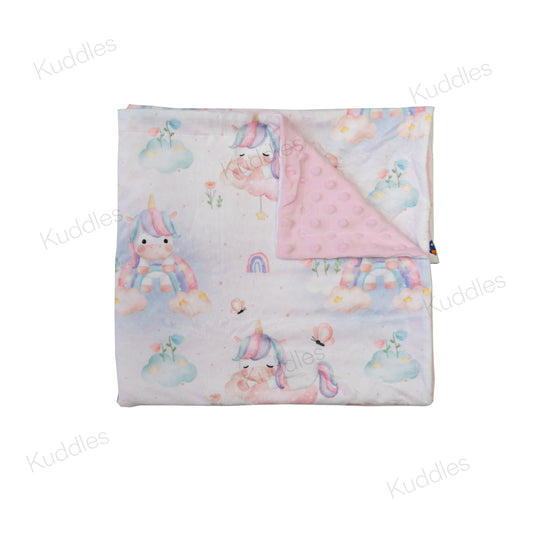 Starlight Unicorn Reversible Minky Blanket