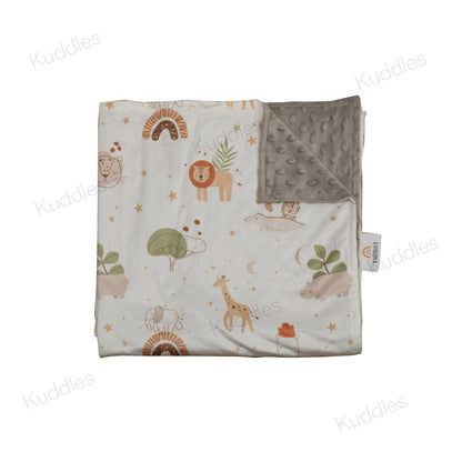 Twilight Savannah Reversible Minky Blanket