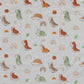 Dino Glob Reversible Minky Blanket