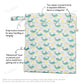 Large Wet Bag (Neon Whales)