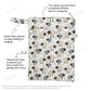 Medium Wet Bag (Baa Baa Black Sheep)
