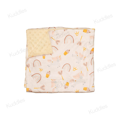Of Cupcakes and Unicorns Reversible Minky Blanket