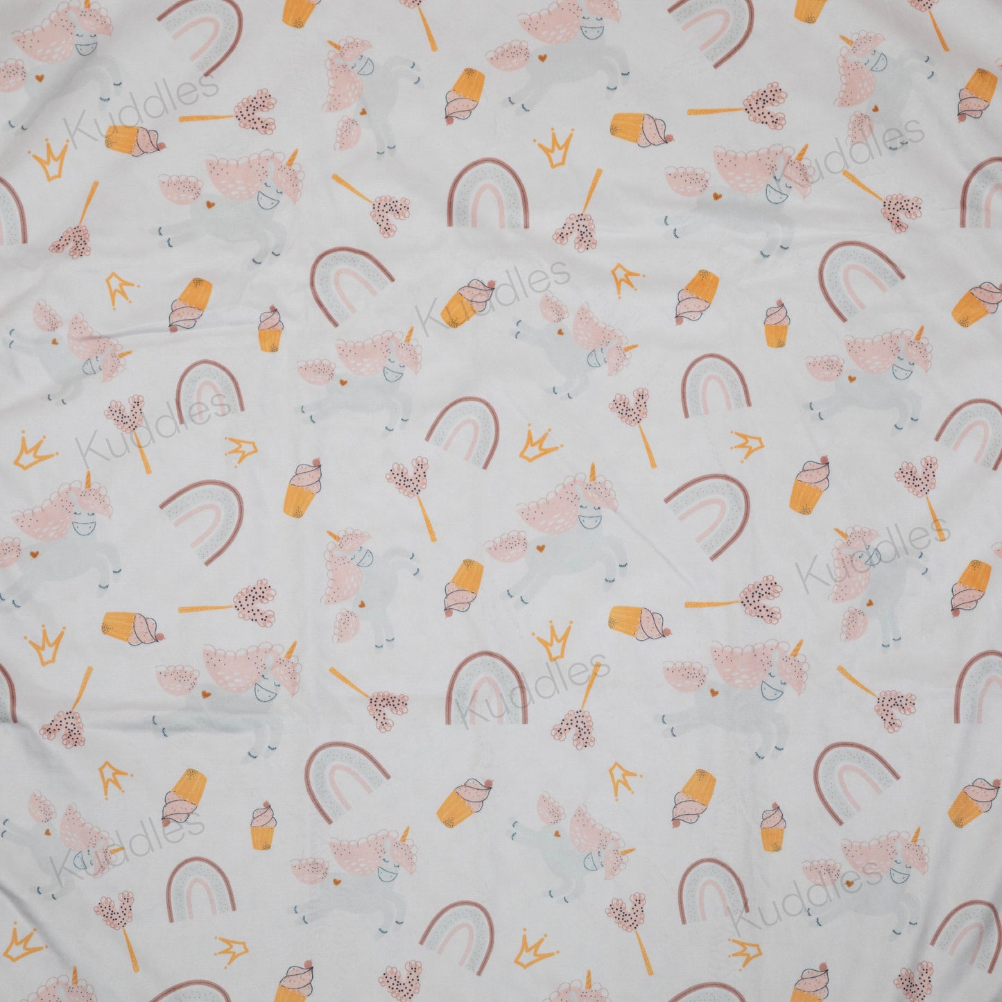 Of Cupcakes and Unicorns Reversible Minky Blanket