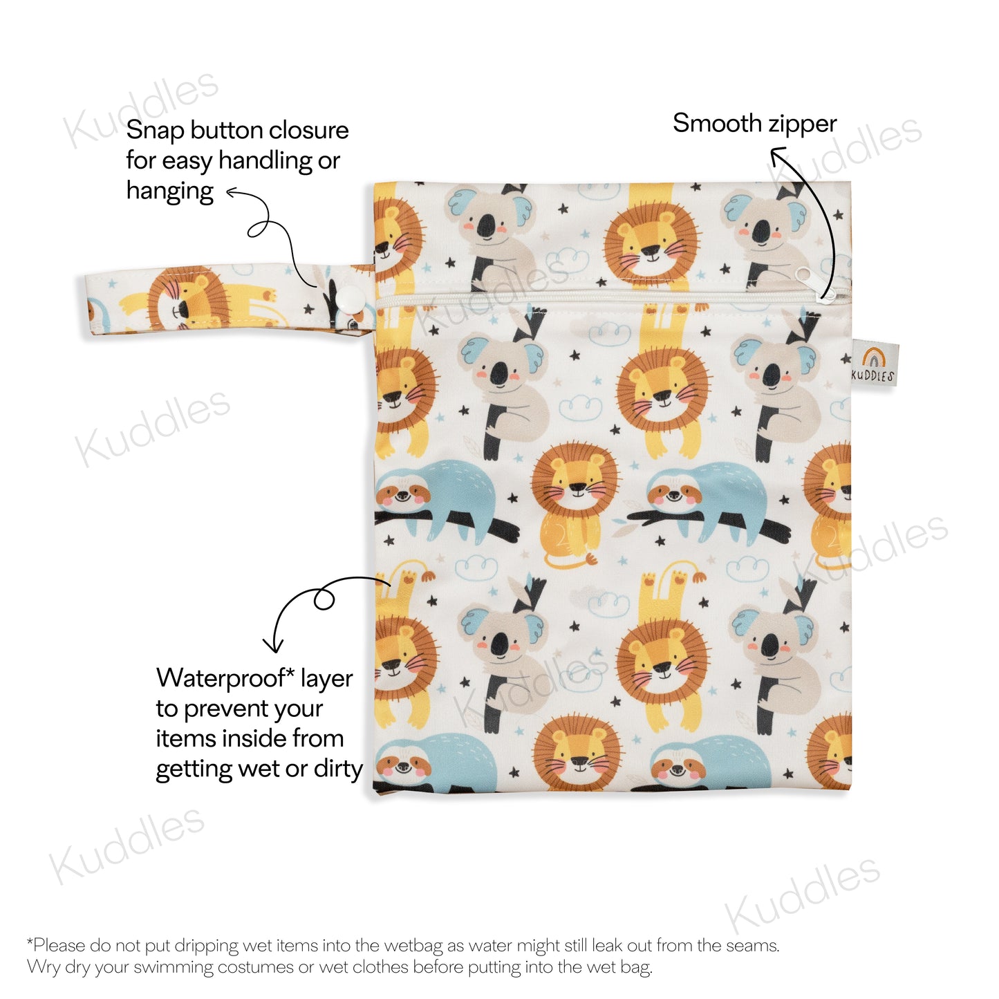 Small Wet Bag (Gleeful Safari)
