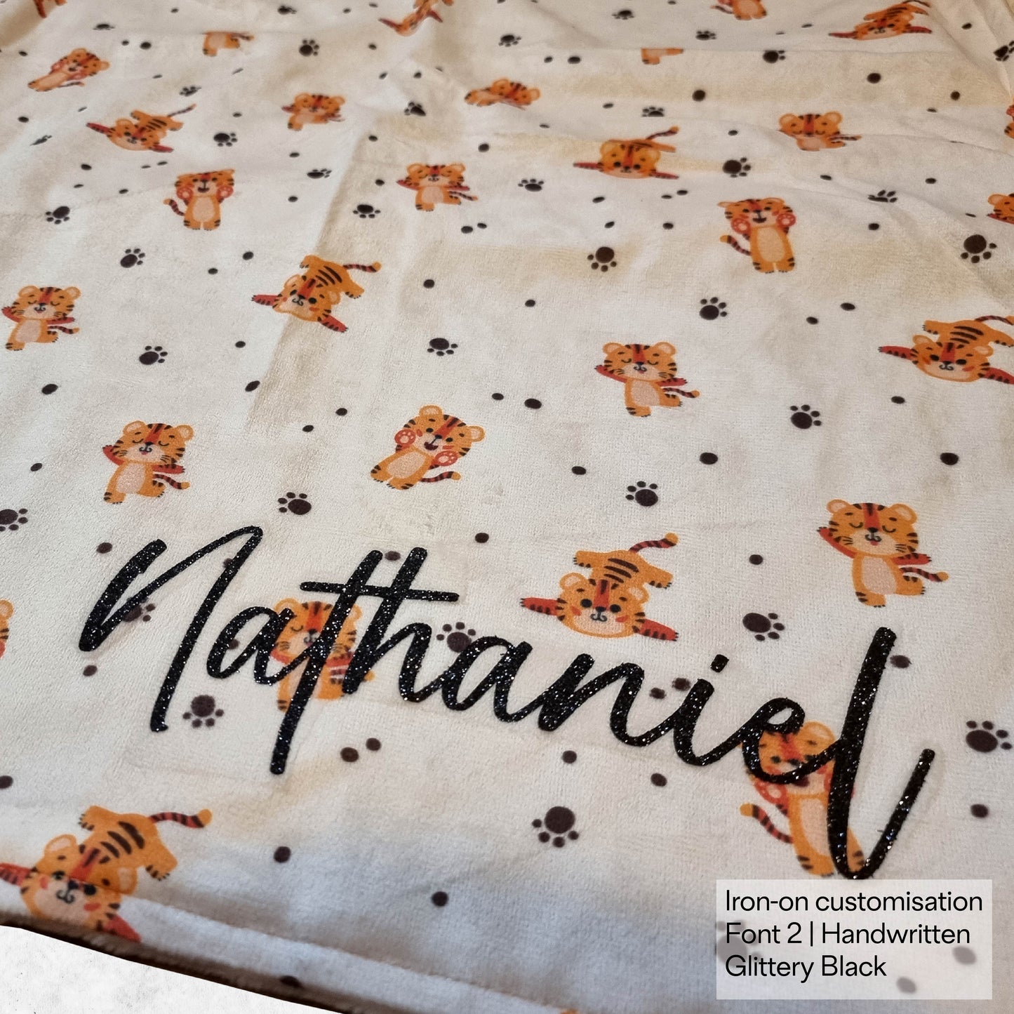Mellow Tiger Reversible Minky Blanket
